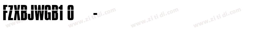 FZXBJWGB1 0下载字体转换